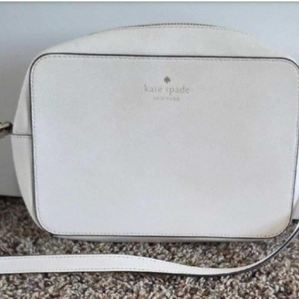kate spade Cream Leather Crossbody Bag